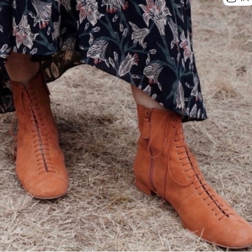 Doen Victoriana Boots Brown 10 40